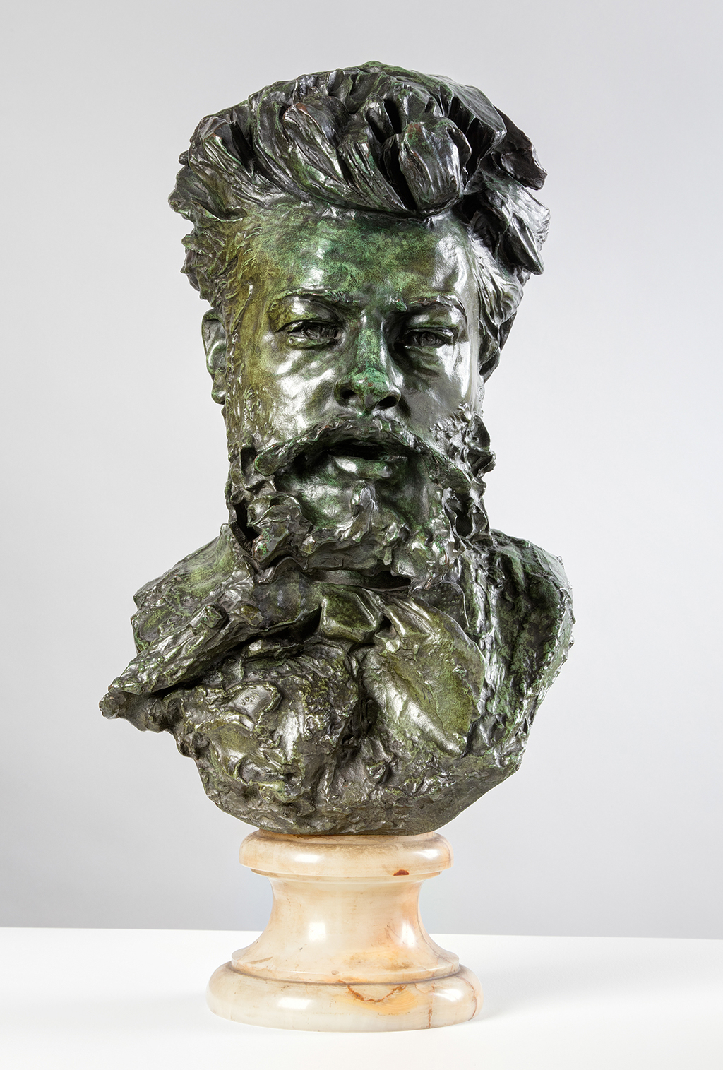 Bust of Maurice Haquette in Detail Auguste Rodin